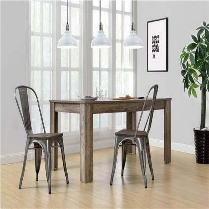 Chaises de salle à manger empilables DHP Fusion, lot de 2 – Image 3