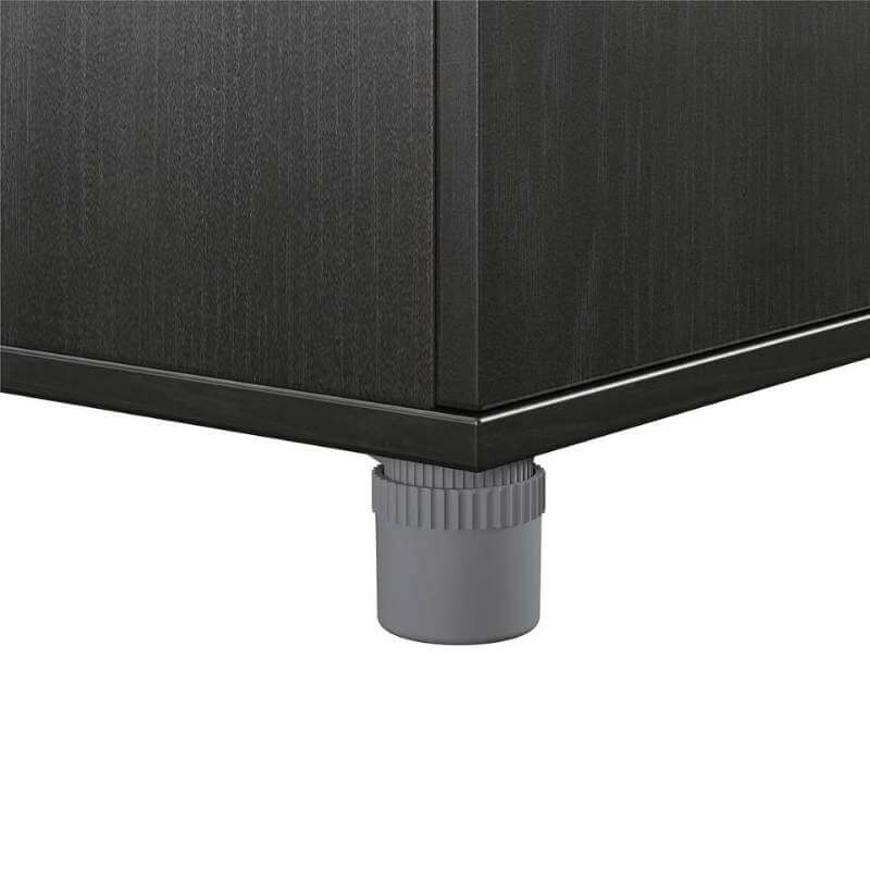 Armoire de rangement Drano Camberly à 4 portes et 1 tiroir, chêne noir – Image 5