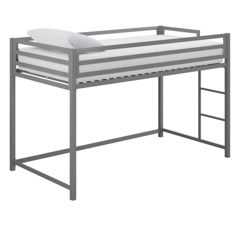 Lit mezzanine junior Miles Twin en métal blanc – Image 5