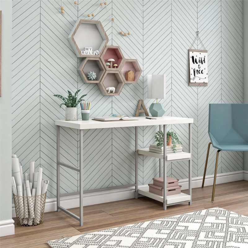 Bureau pour enfants avec étagères réversibles – Image 4