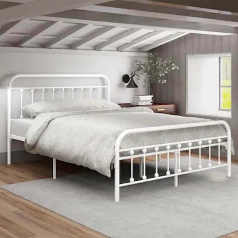Lit en métal Dorel Wallace Queen Size avec rangement sous le lit – Image 2
