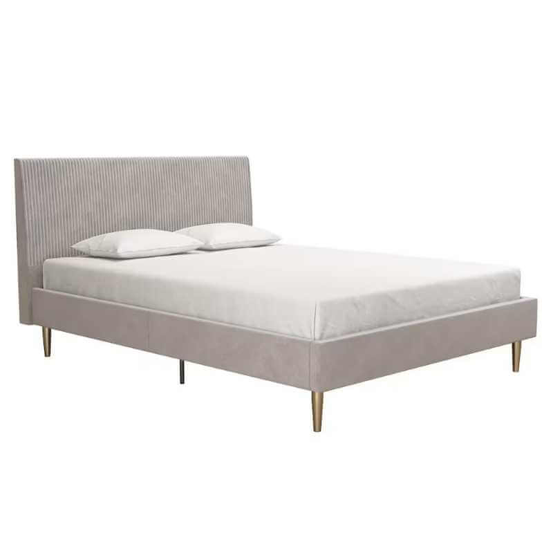 Lit en velours grandeur Queen – Image 4