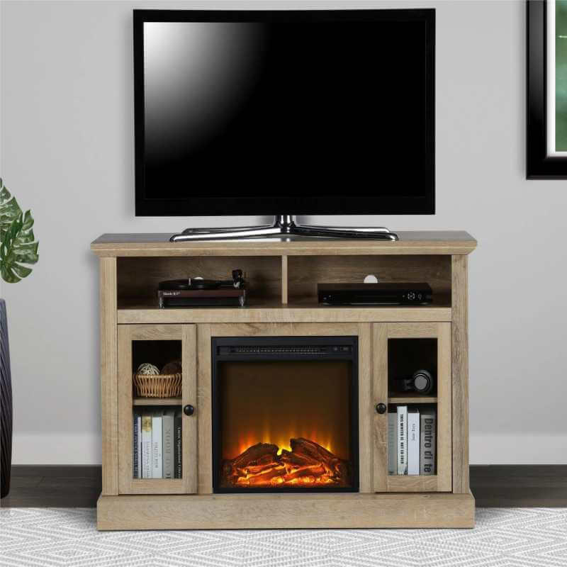 Meuble TV avec cheminée électrique Dorel Chicago pour téléviseurs jusqu'à 50 pouces – Image 2