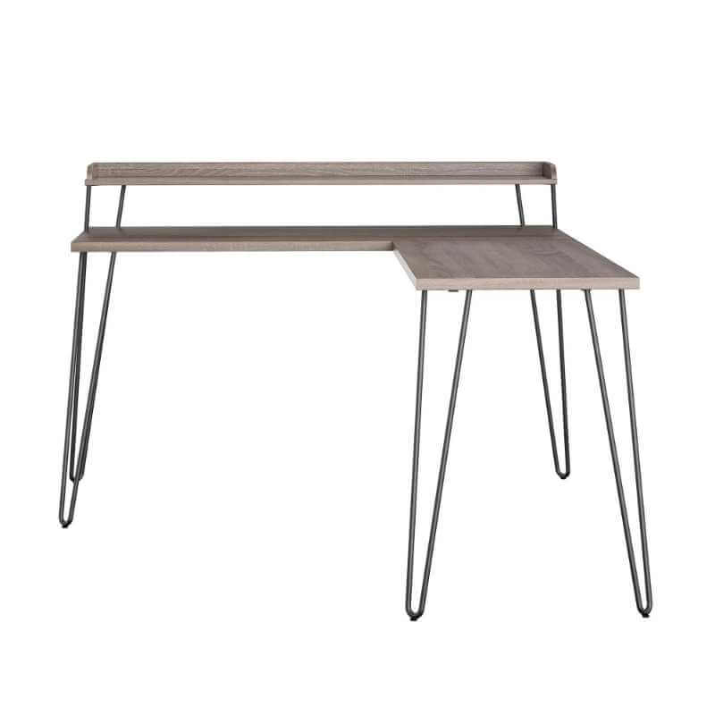 Bureau Ameriwood Home Haven L Riser, chêne gris vieilli – Image 2
