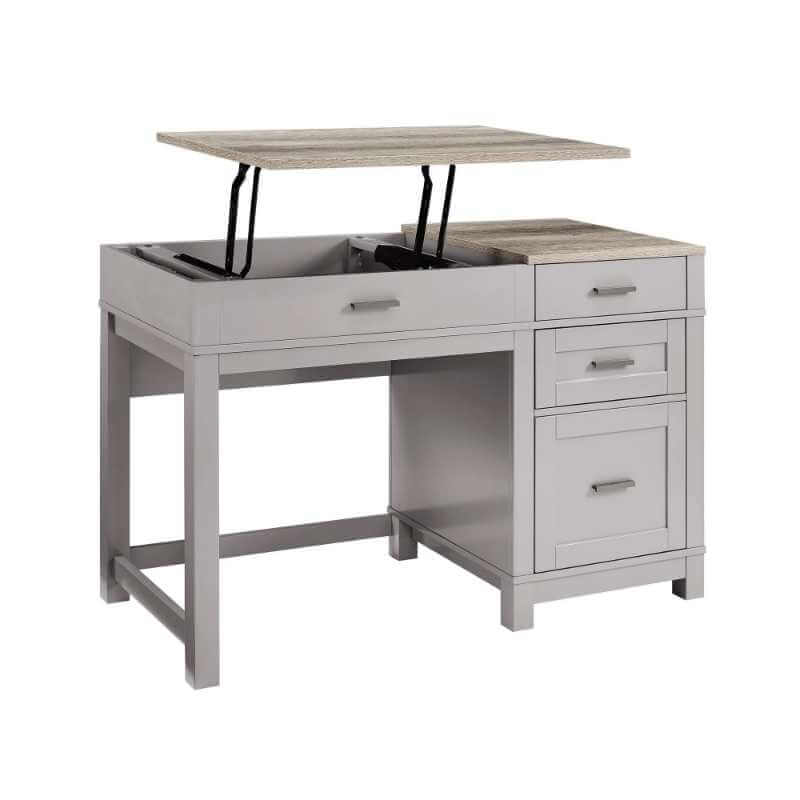 Bureau relevable Ameriwood Home Carver - Gris – Image 3