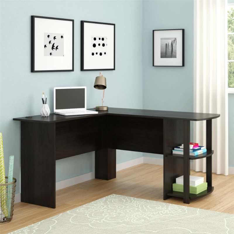 Bureau d'angle Dakota d'Ameriwood Home avec étagères – Image 3