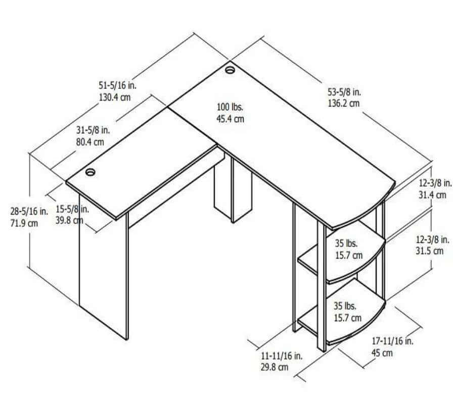 Bureau d'angle Dakota d'Ameriwood Home avec étagères – Image 6