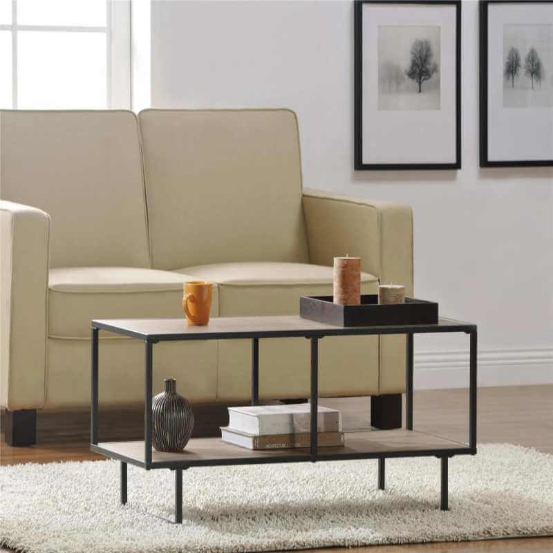 Meuble TV/table basse Ameriwood Home Emmett pour téléviseurs jusqu'à 42 pouces - Chêne gris