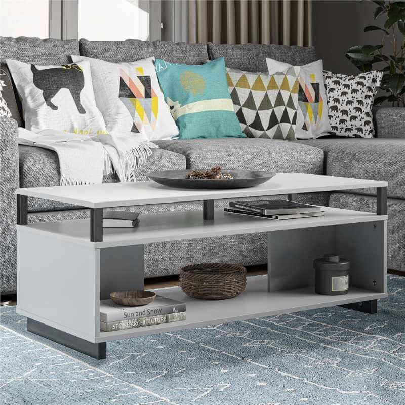 Table basse moderne Ameriwood Home Mason gris tourterelle – Image 2