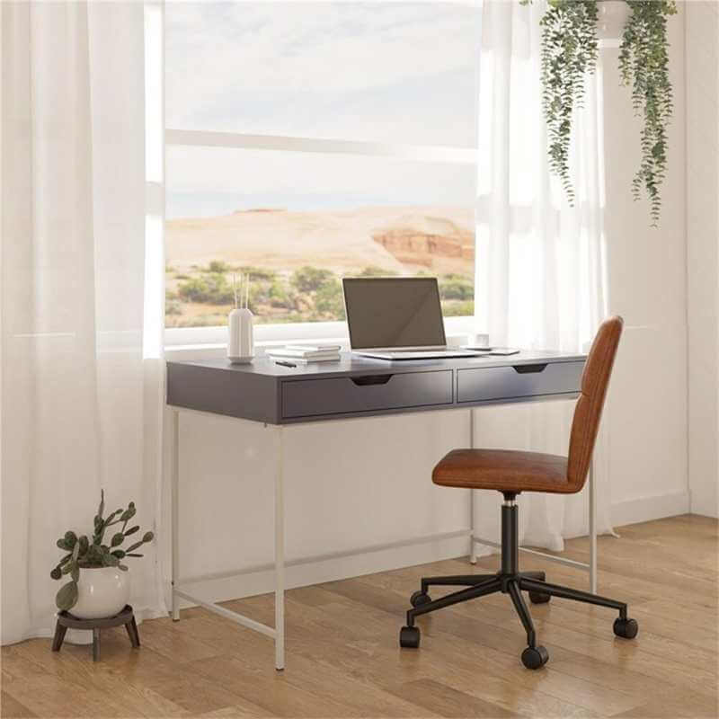 Bureau d'ordinateur avec 2 tiroirsBureau d'ordinateur Ameriwood Home Modine 48 W – Image 4