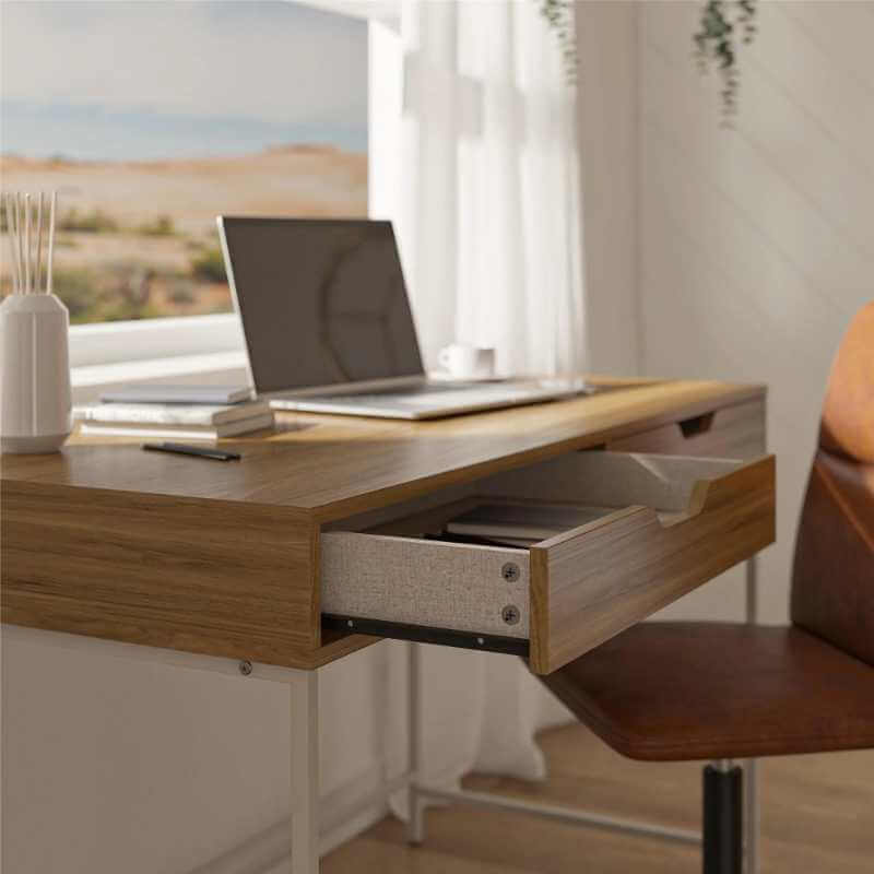Bureau d'ordinateur avec 2 tiroirsBureau d'ordinateur Ameriwood Home Modine 48 W – Image 3