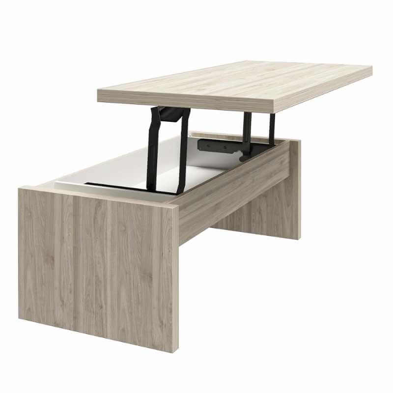 Table basse relevable Mr. Kate Winston en noyer clair, style côtier – Image 2