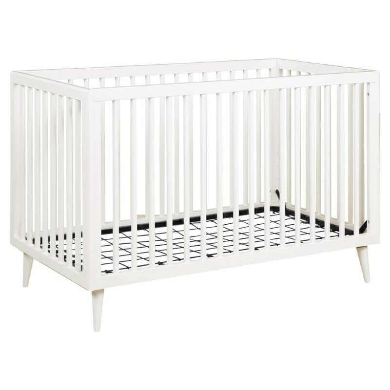 Lit Bébé Convertible 3-en-1 Bois Blanc – Image 2