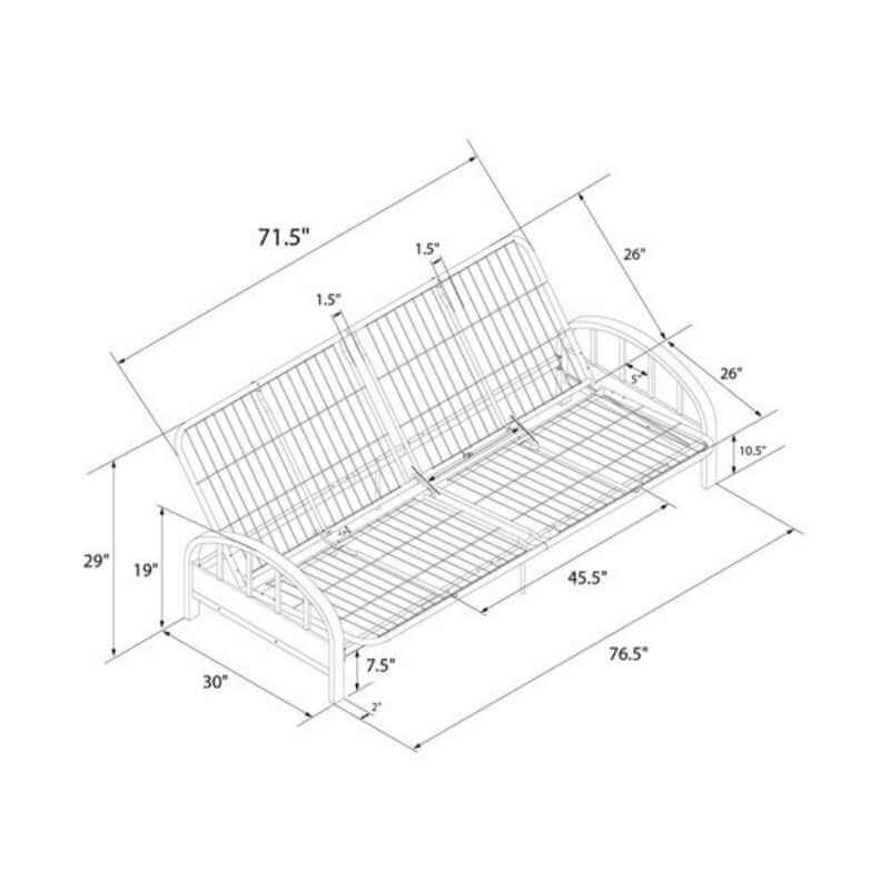 Structure pour futon Aiden de DHP – Image 4