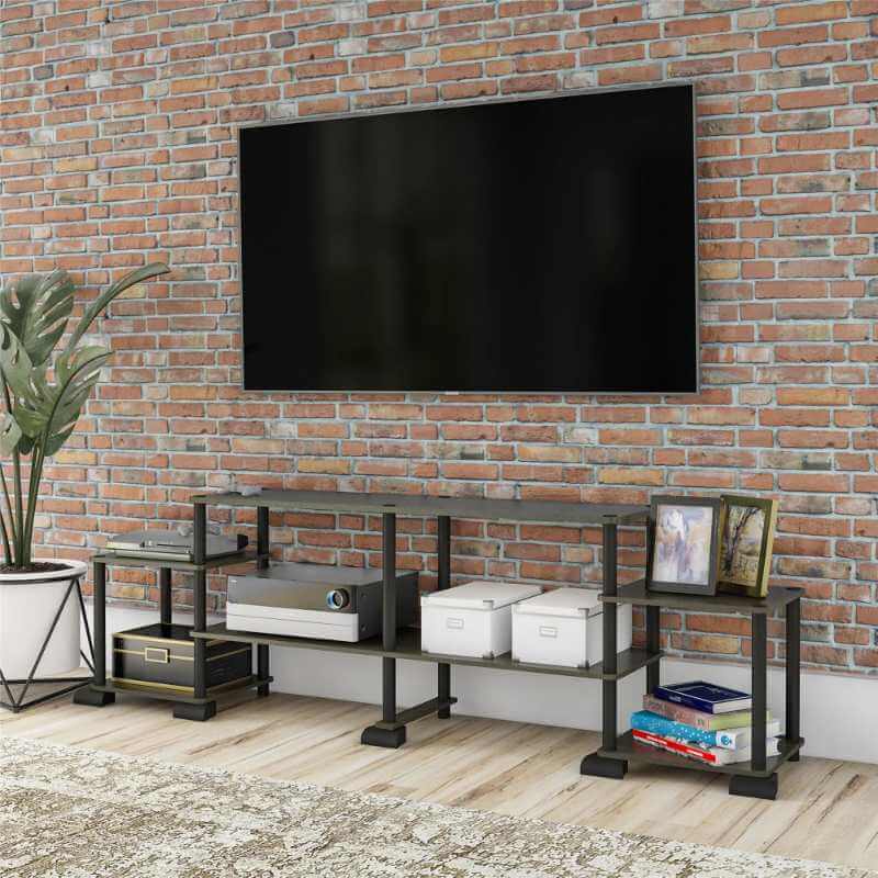 Meuble TV Ameriwood Home Condor en chêne Centralia, style moderne/contemporain – Image 2