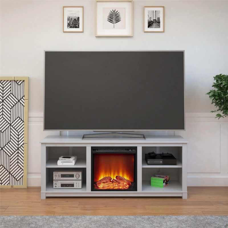 Meuble TV Ameriwood Home avec Foyer Électrique Pour Téléviseur jusqu'à 60"