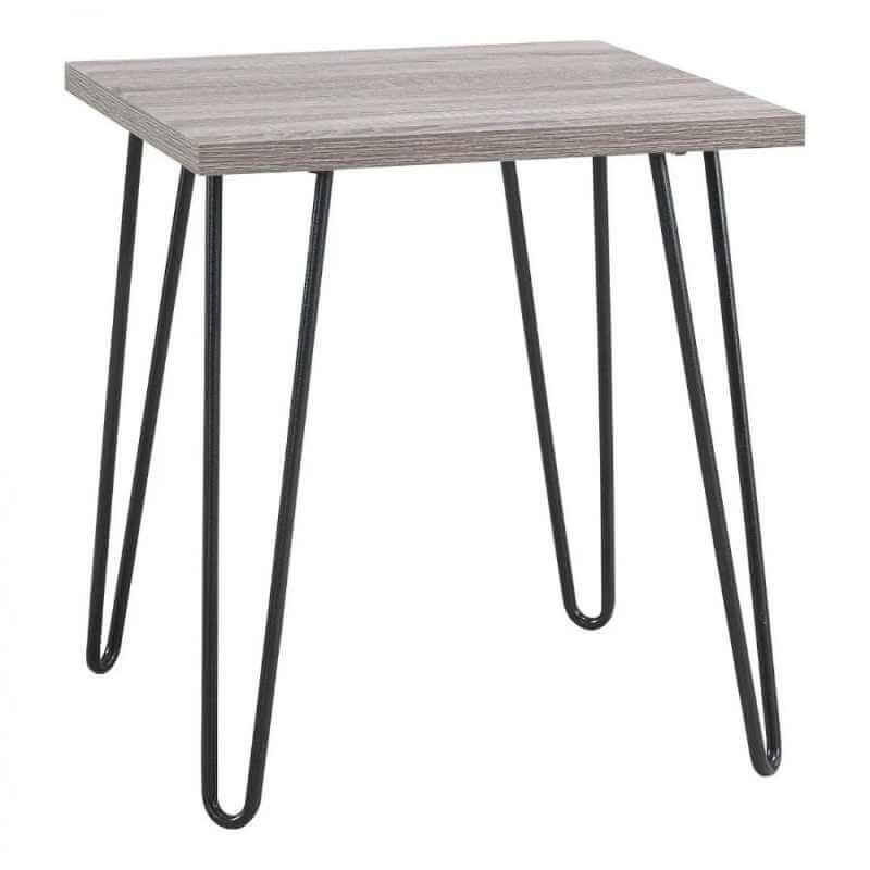 Table d'appoint Ameriwood Home, panneau de particules stratifié, chêne gris – Image 3