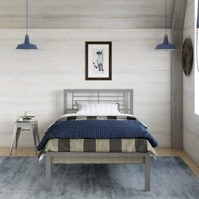 Lit simple métallique Your Zone – Image 4