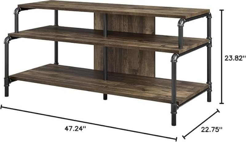 Meuble TV Carter d'Ameriwood Home pour téléviseurs jusqu'à 55 pouces, style rustique – Image 4