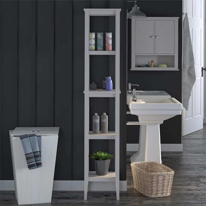 Ameriwood Home SystemBuild Franklin, tour de rangement grise – Image 2