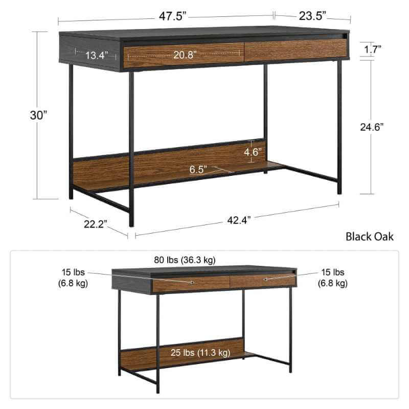 Bureau d'ordinateur Ameriwood Home Reznor – Image 5