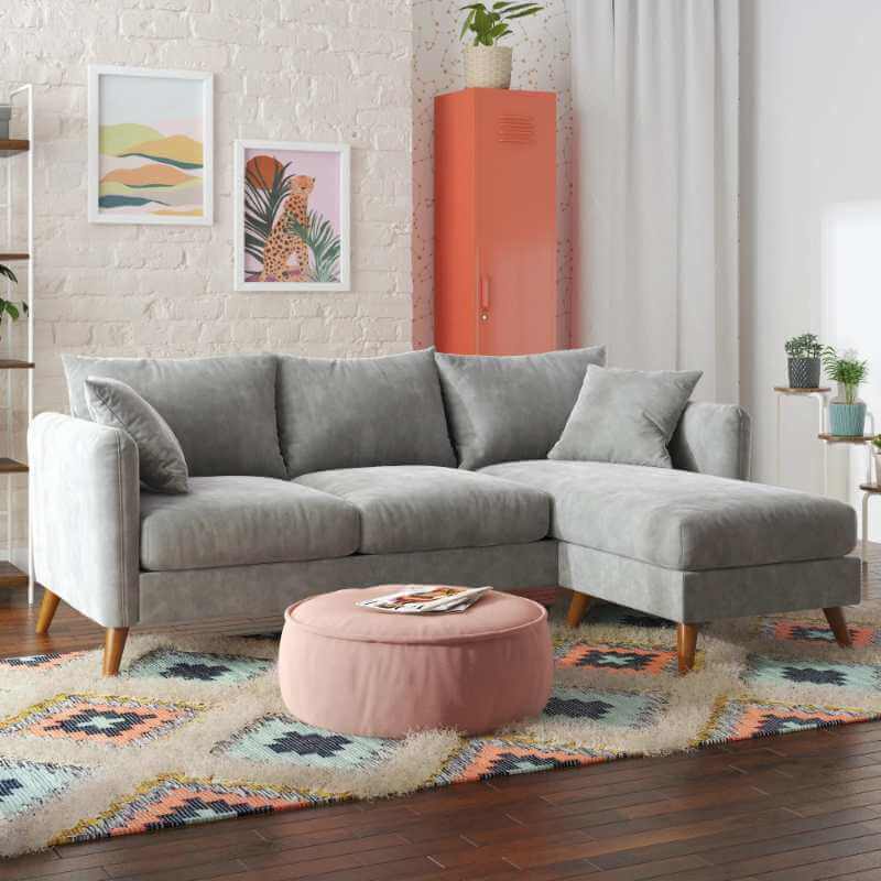 Canapé sectionnel Moderne en Velours – Image 5