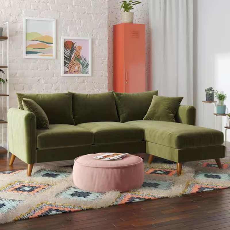 Canapé sectionnel Moderne en Velours – Image 2