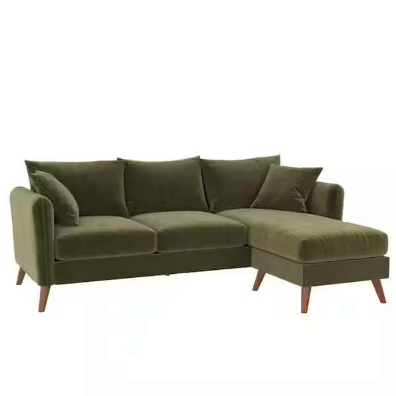 Canapé sectionnel Moderne en Velours – Image 4
