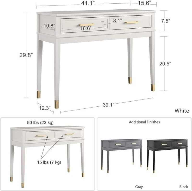 Table console noire CosmoLiving par Cosmopolitan Westerleigh – Image 5
