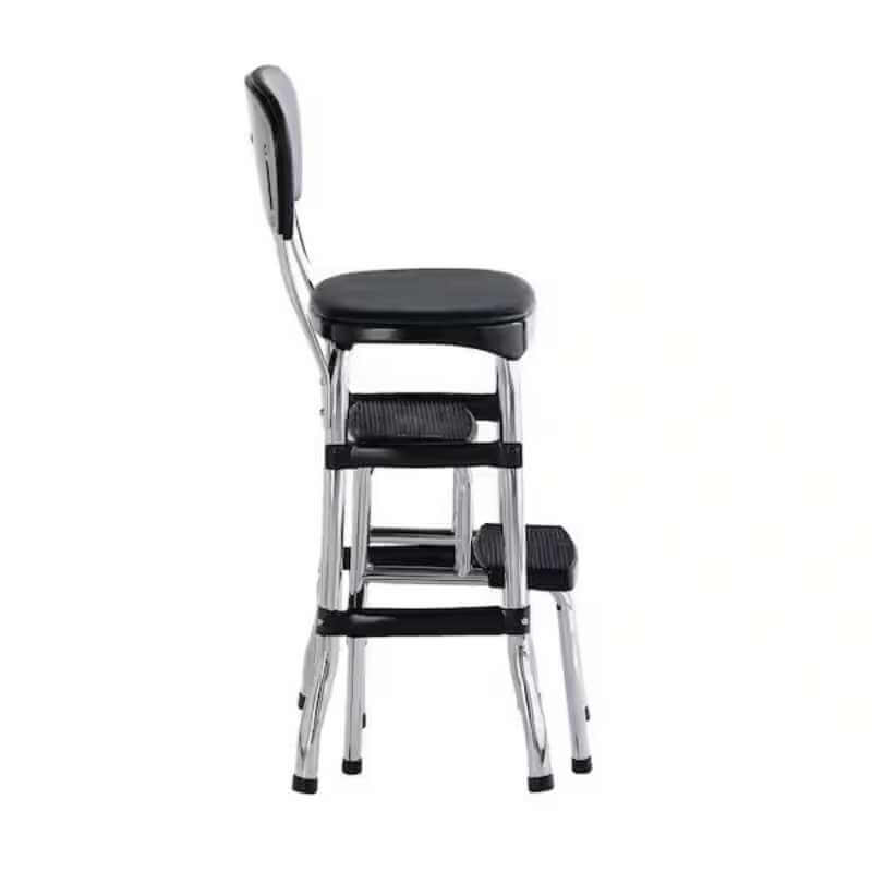 Chaise de comptoir Cosco Stylaire - 2 marches coulissantes - Noire – Image 2