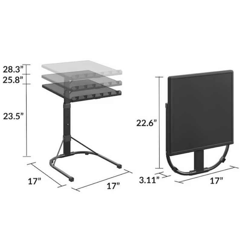 COSCO Table d'activité, multifonction, réglable en hauteur, noir – Image 4