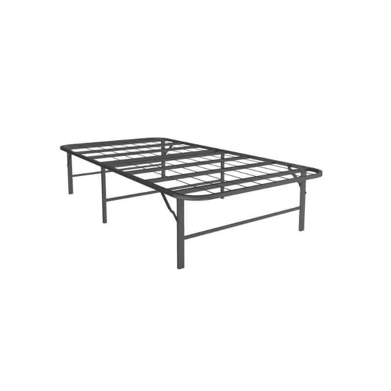 Sommier/cadre de lit pliable en métal Mainstays, noir, 1 place – Image 2