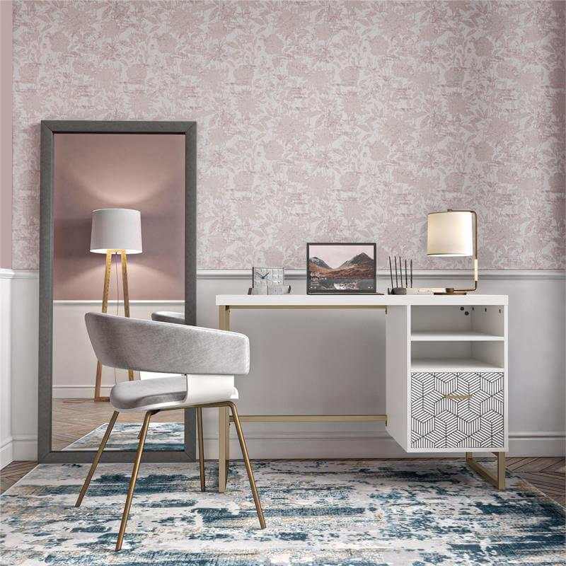 CosmoLiving by Cosmopolitan Scarlett Bureau simple Blanc
