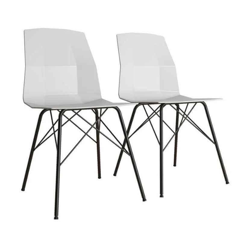 Chaise de salle à manger moulée Riley de CosmoLiving par Cosmopolitan (lot de 2) – Image 4