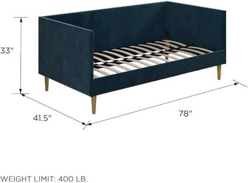 Lit de jour DHP Franklin style Mid Century – Image 3