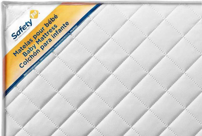 Safety 1st Transitions Matelas pour berceau et lit d'enfant, housse imperméable et résistante aux taches, blanc – Image 3