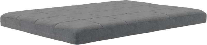 Matelas futon carré matelassé en microfibre DHP Elowen 15 cm, taille standard, gris – Image 2