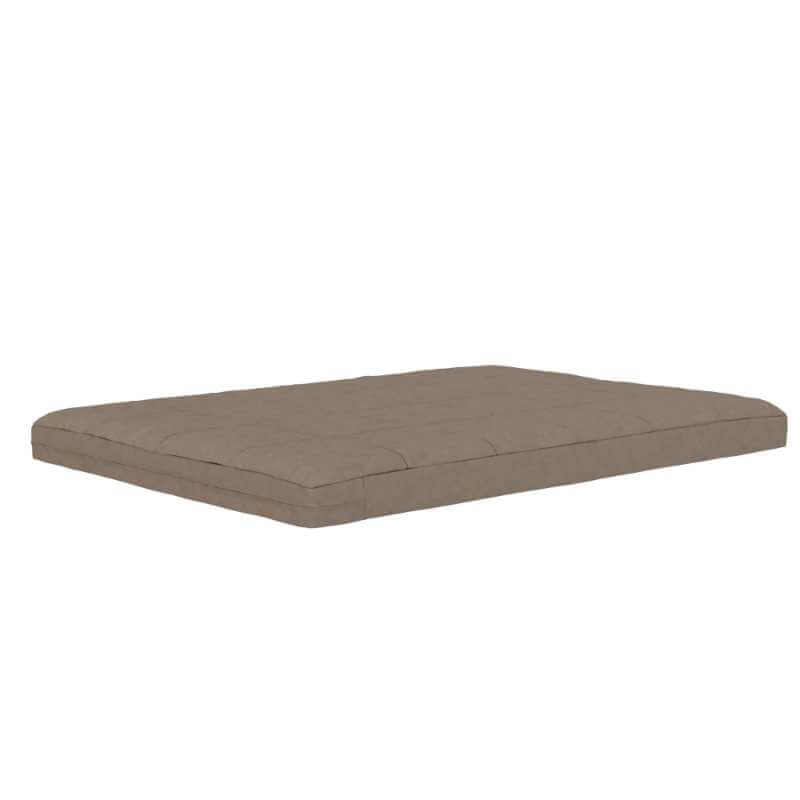 Matelas futon carré matelassé en microfibre DHP Elowen 15 cm, taille standard, gris – Image 4