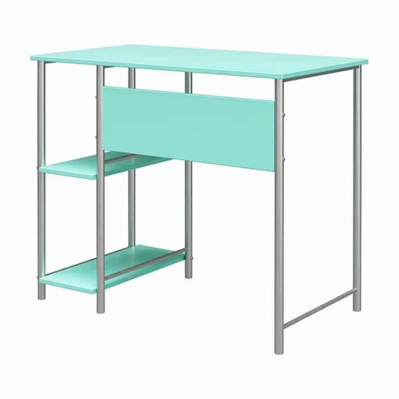 Bureau d'ordinateur étudiant en métal Mainstays, couleur menthe verte – Image 3
