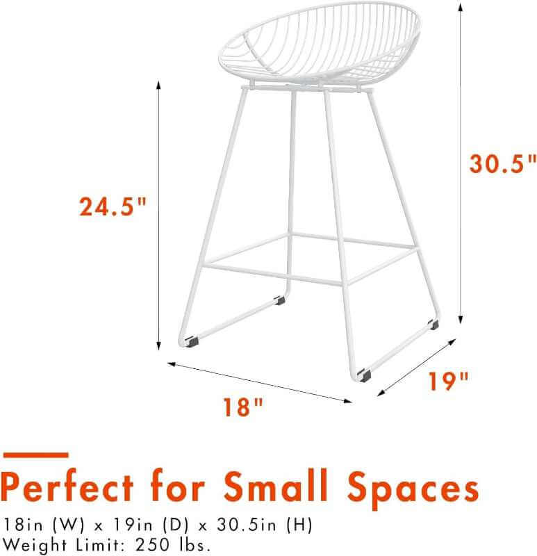 Tabouret de Comptoir CosmoLiving Ellis Wire – Image 6