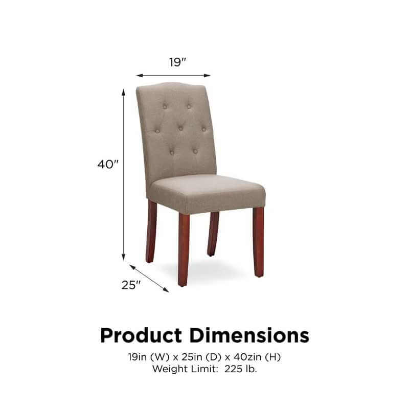 Fauteuil Parsons capitonné Marland 20'' H – Image 4
