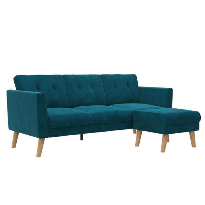 Canapé d'angle CosmoLiving Gloria avec pouf amovible et design réversible – Image 4