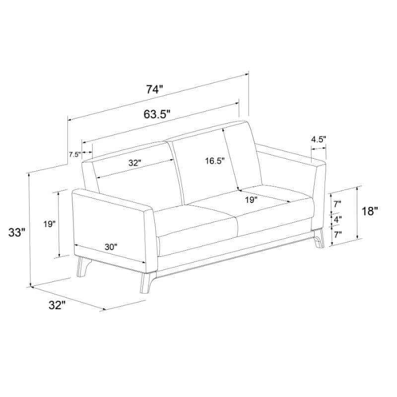 Sofa 3 Places Middlefield – Style Contemporain – Image 4