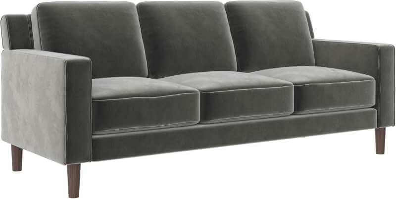 Canapé 3 Places DHP Brynn en Velours – Design Moderne et Confortable – Image 2