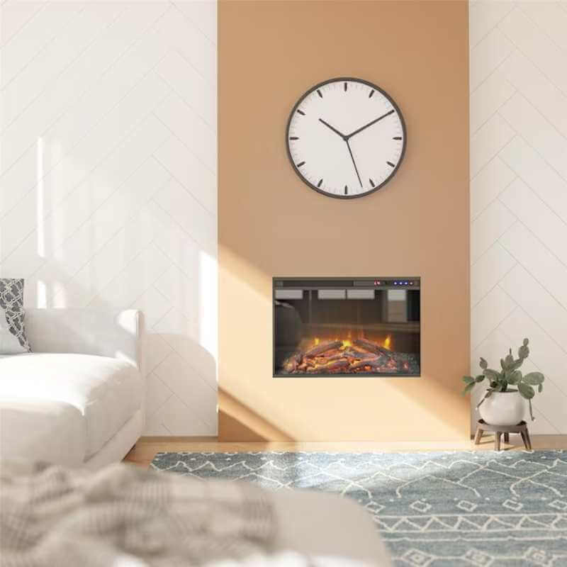 Foyer électrique encastrable Ameriwood Home 23" – Effet flammes LED – Avec ou sans chauffage – Image 2