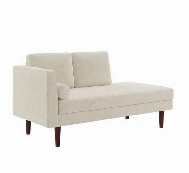Chaise longue moderne en velours – Image 2