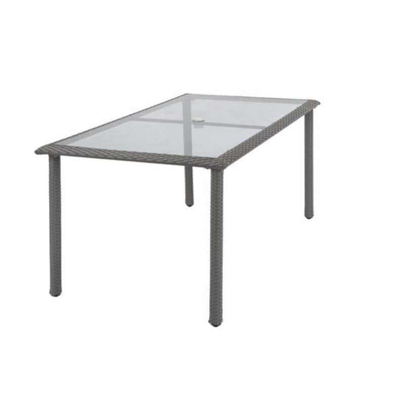 Table de salle à manger Cosco Outdoor Living Lakewood Ranch - 91 cm x 161 cm - Grise – Image 2