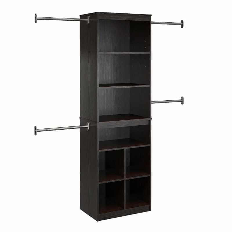 Système de rangement pour garde-robe extensible, Espresso - SystemBuild Evolution – Image 2