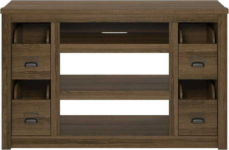 Meuble TV Ameriwood Home Adams pour téléviseurs jusqu’à 55 po – Brown Oak – Image 3