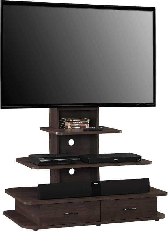 Meuble TV avec support et tiroirs pour téléviseur jusqu’à 70 po, Espresso – Ameriwood Home Galaxy – Image 2